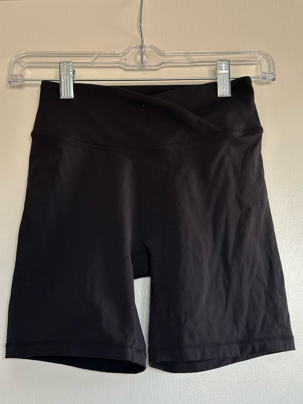 Oner Active Unified Black High-Waist Crossover Shorts - Size S - Picture 1 of 4